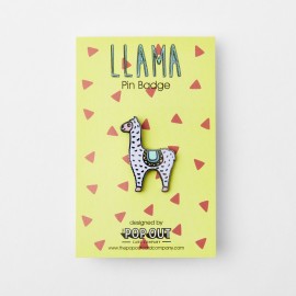 Pop Out Card Decoration Pin Badge Llama