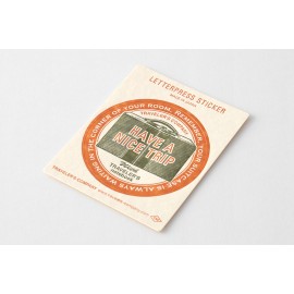 Travel Tool Collection Letterpress Sticker Limited Edition