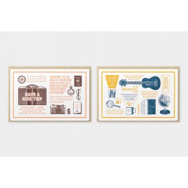 Travel Tools Collection Letterpress Cards Limited Edition