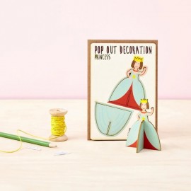 Kartka Pop Out Card Decoration Księżniczka