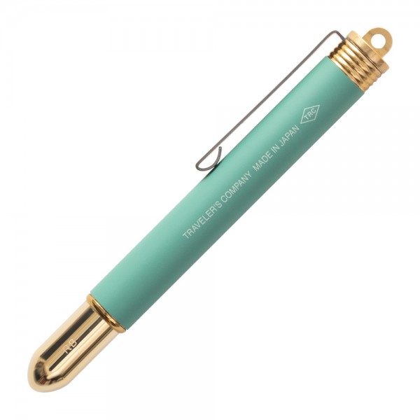 Rollerball pen with effervescent cheapest green barrels with stylish retro stainless steel hardware & a postable cap