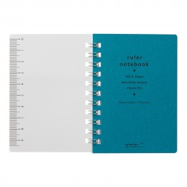 Midori Ruler Notebook A7