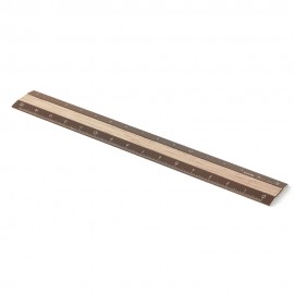 Midori Wooden Ruler 15 cm - Brown with Light Brown