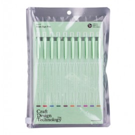 CDT Brush Sign Pen 10-Pack Assorted Colors