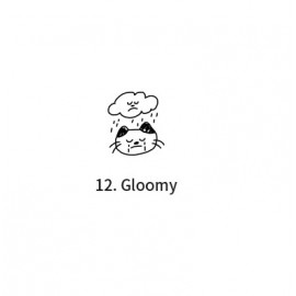 ICONIC Meow Diary Stamp Gloomy