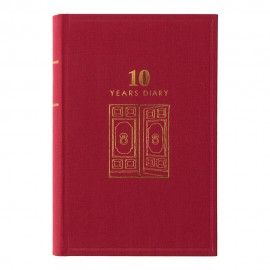 Midori 10 Years Diary Red
