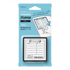 Midori Paintable Stamp Pre-inked Check