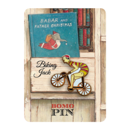 Bomo Art Pin Biking Jack