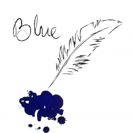 Atrament Krishna Lyrebird Inks Blue 30 ml