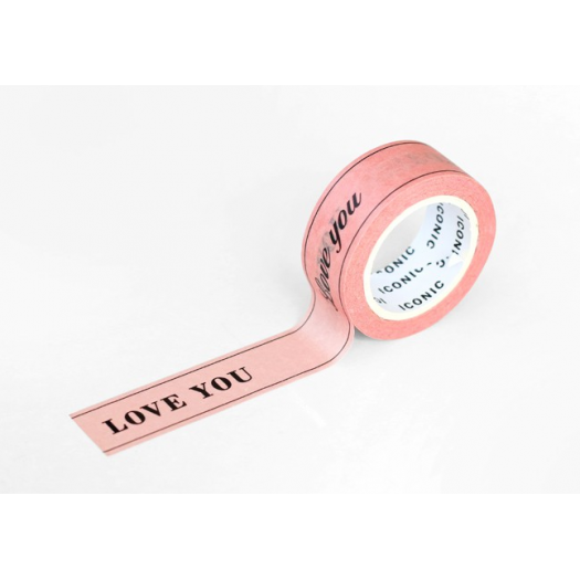 Taśma ICONIC Masking Tape | Love You