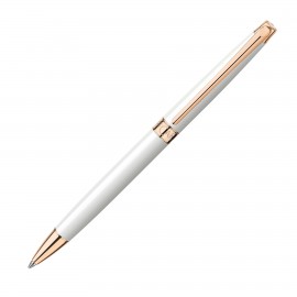 Długopis Caran d'Ache Leman Slim White Rose Gold