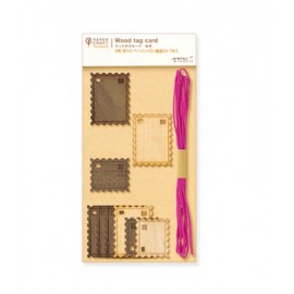 Midori PCM Wood Tag Card Stamp