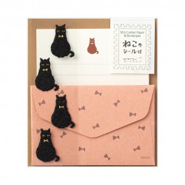 Letter Set 306 with Sticker Black Cat