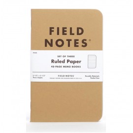 Field Notes Original Kraft Ruled 3-Packs
