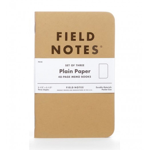 Notesy Field Notes Original Kraft 3 szt. gładkie