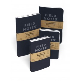 Field Notes Pitch Black Dot-Graph 3-Packs