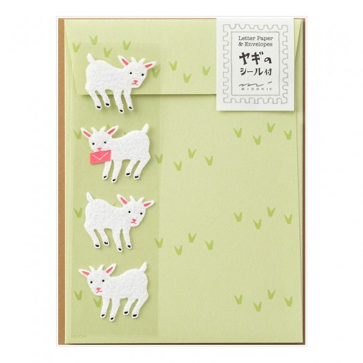 Letter Set 308 with Sticker | Goat