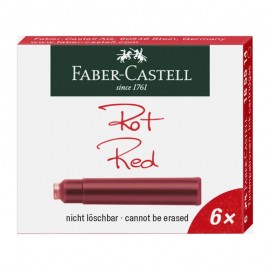 Faber-Castell Ink Cartridges Red 6 pieces