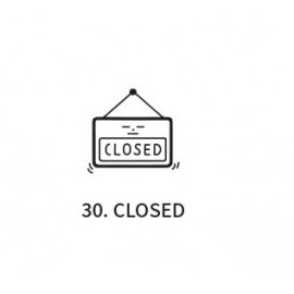 ICONIC Cafe Diary Stamp | Closed