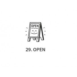 Pieczątka ICONIC Cafe Diary Stamp | Open