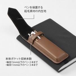 Piórnik Midori Book Band Pen Case - skóra z recyklingu
