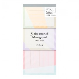 Midori 3-size assorted Message Pad - Colors