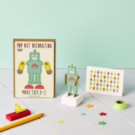 Pop Out Card Decoration Robot