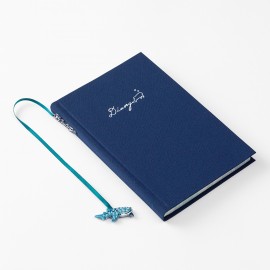Midori Diary with Embroidery Bookmark | Whale shark