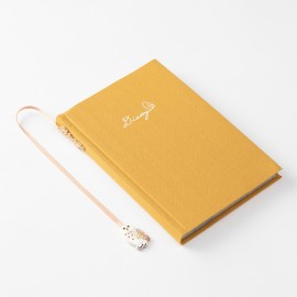 Midori Diary with Embroidery Bookmark | Owl