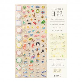 Midori Diary with Stickers...