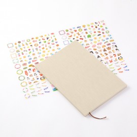 Midori Diary with Stickers | Grey