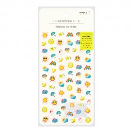 Midori Stickers for Diary | Weather