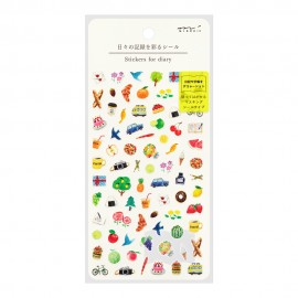 Naklejki Midori Stickers for Diary | Motyw