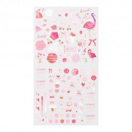 Midori Sticker Collection Stickers Set | Pink