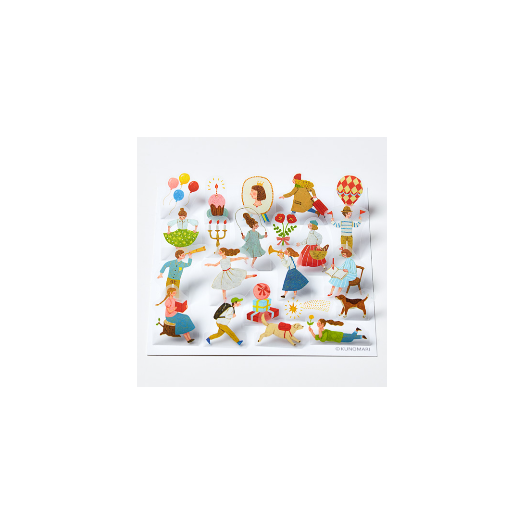 King Jim Pop-up 3D Stickers | Holidays