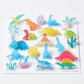 King Jim Pop-up 3D Stickers Dinozaurs