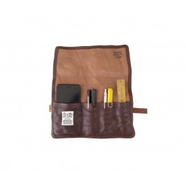 Roll Leather Pen Case The Superior Labor Brown