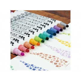 Zestaw dwustronnych pisaków Clean Color Dot - 12 kolorów