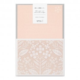 Midori Letter Set 499 Flower Pink