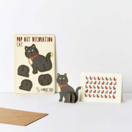 Pop Out Card Decoration Cat