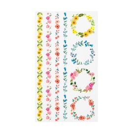 Transfer Stickers Midori | Wreath of Flowers