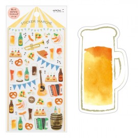 Midori Stickers Marche | Beer