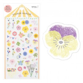Naklejki Midori Sticker Marche | Suszone kwiaty