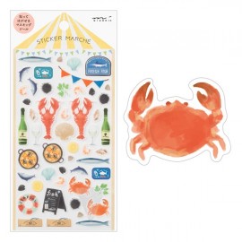 Midori Stickers Marche | Seafood