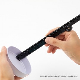 Midori Plastic Multi Ruler 30 cm Black