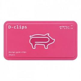 Midori D-Clips Animals New Edition Pig