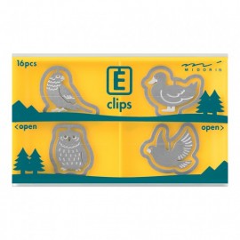 Midori E-Clips metal clips Birds