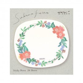 Karteczki samoprzylepne Midori Sakura Fusen Transparentne | Wianek