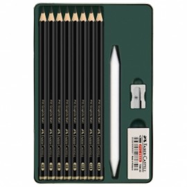 Graphite pencils with accessories Faber-castell 11 Pitt Graphite Matt