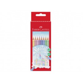 Zestaw kredek ołówkowych Zamek - Faber-Castell - Pastel, 10 kolorów